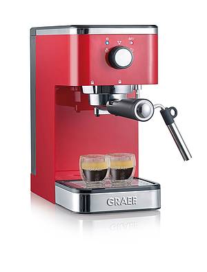 Pfiffiges Design, schlanke Maße und jede Menge Power zeichnen die Siebträger Espresso-Maschine Salita von Graef aus