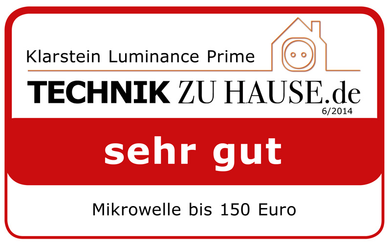 Testergebnis Klarstein Luminance Prime Mikrowelle