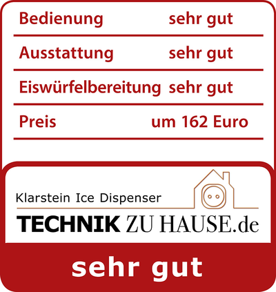 Testergebnis Klarstein Ice Dispenser