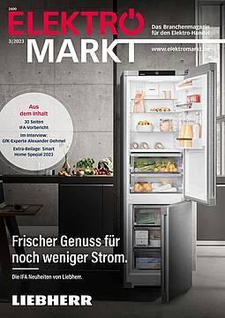 Die Ausgabe 3/2023 ist ab sofort unter www.elektromarkt.de erhältlich (Titelbild: Meisenbach Verlag)
