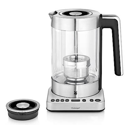 Der neue WMF Lono Tee- und Wasserkocher 2in1 ist ein innovativer Teebereiter mit einem großen XXLTeekorb mit WMF Aroma-Mikro-Sieb