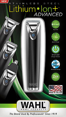 Der neue 4-in-1-Stainless Steel Advanced Trimmer von Wahl bietet eine praktische Quickcharge-Funktion