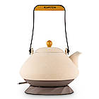 Wasserkocher und Teekessel in einem: Der Klarstein Asuka im fernöstlichen Look aus Keramik mit einem Überzug aus Naturstein