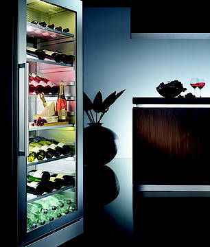 Die Siemens Vinothek sorgt für ideale Lager- und Serviertemperaturen