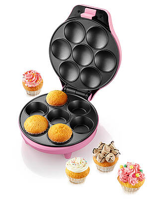 Im Cupcake Maker von Petra Electric  lassen sich in nur 8 Minuten 7 köstliche Törtchen zubereiten
