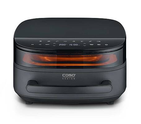 Die AirFry & PizzaChef bietet einen Innenraum mit hochwertiger PFASfreier Keramikbeschichtung