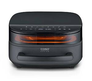 Die AirFry & PizzaChef bietet einen Innenraum mit hochwertiger PFASfreier Keramikbeschichtung