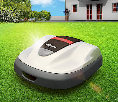 Auf der Honda Website können Interessierte den Rasenmäher Roboter Miimo virtuell über die heimische Wiese schicken
