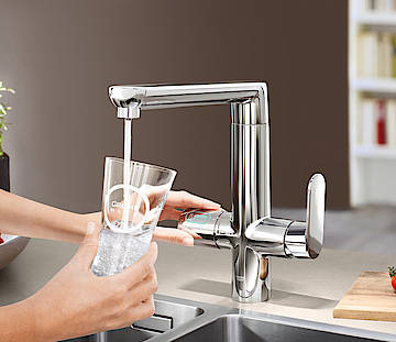 Die neuen Designs der Grohe Blue Serie bringen mehr Flexibilität in jede Küche und spenden geschmackvolle Erfrischung ganz nach Lust und Laune