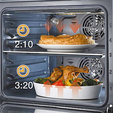 Gerichte lassen sich auf zwei Ebenen zubereiten