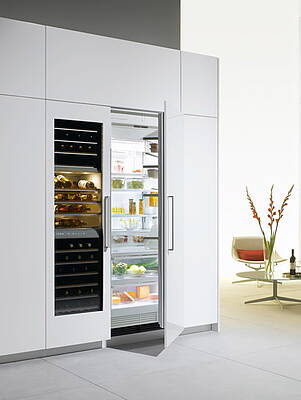 Lässt sich nach Belieben kombinieren, die Elemente der MasterCool-Baureihe (Fotos: Miele)