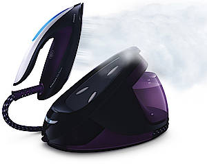 Die neuen Philips PerfectCare Elite Dampfbügelstationen haben besonders leichte Bügeleisen und einen minimalen Geräuschpegel bei hoher Dampfleistung