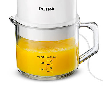 Zitruspresse Lotte von Petra Electric: viel Saft, leicht zu reinigen