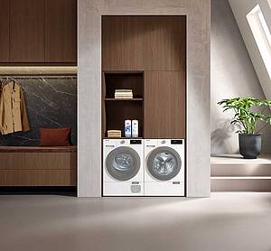 Eine Waschmaschine soll die Wäsche verstehen. Intelligente Sensorik und KI erkennen Textilarten und Farben und stimmen das Programm und die Dosierung des Waschmittels darauf ab (Foto Miele)