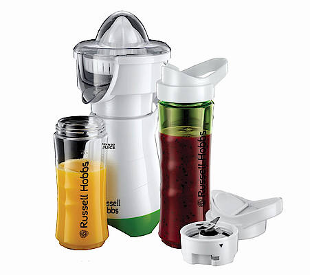 Russell Hobbs bietet mit mit dem Explore Smoothie Maker Mix & Go Juice ein feine Kombination für Smoothies und Säfte