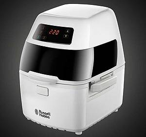 Die CycloFry Plus von Russell Hobbs arbeitet mit Heißluft-Technologie und eignet sich zum fettfreien Frittieren, Grillen, Braten und Backen