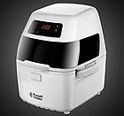 Die CycloFry Plus von Russell Hobbs arbeitet mit Heißluft-Technologie und eignet sich zum fettfreien Frittieren, Grillen, Braten und Backen