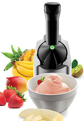 Die Sorbet Eismaschine Yonanas™ verarbeitet gefrorene Früchte in wenigen Sekunden zu einem erfrischenden und gesunden Sorbet