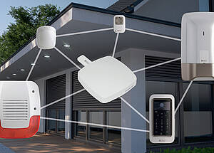 Mit dem Tyxal+ Alarmsystem bietet Delta Dore eine Sicherheitslösung, die batteriebetrieben ist und vollständig über Funk arbeitet