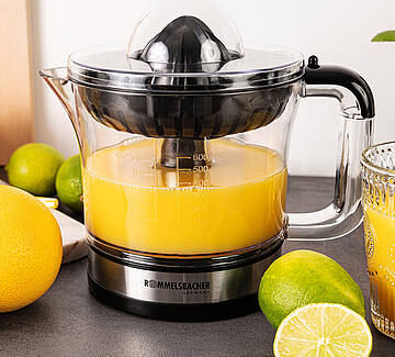 Ob als schneller Immun-Booster oder als feine Zutat für anspruchsvolle Rezepte – die Zitruspresse ZP 50 ist für alle, die Frische lieben und bewusst genießen
