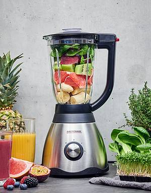 Der Vital Mixer Pro von Gastroback sorgt unter anderem für frische Drinks im Sommer