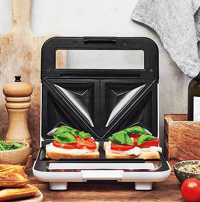 Immer wieder neue Kreationen lassen sich mit dem Design Sandwichmaker schnell und einfach auf den Tisch zaubern