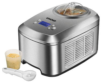 Eismaschine Gourmet mit 2 Liter Volumen im robusten Gehäuse