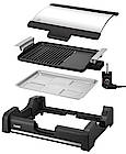 Unold Barbecue-Grill Edel - der vielseitige Tischgrill, der sich mit antihaftbeschichteten Grillplatten fast von selber reinigt und auch in die Spülmaschine darf