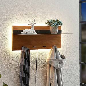 LED-Holz-Garderobe Loana
