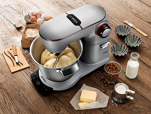 Startklar für feine Pasta-Kreationen: Optimum Küchenmaschine von Bosch mit zwei Pasta-Sets als optionales Zubehör