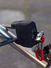 Mit dem Faltschloss Bordo PZ ist es möglich, den Haustürschlüssel auch für das Fahrradschloss zu nutzen