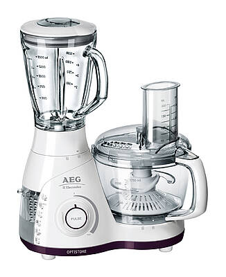 Die AEG Küchenmaschine FP4400 mit Glasmixer (Fotos: AEG)