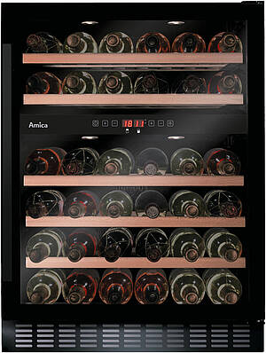 Weinkühlschrank mit Kompressortechnik in Trendfarbe Schwarz, Modell WK 341 110-1 S sowie WK 341 115