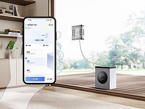 Fensterputzen war nie einfacher: die neuen WINBOT erledigen die Aufgabe völlig sebsttätig (Bild: ECOVACS)