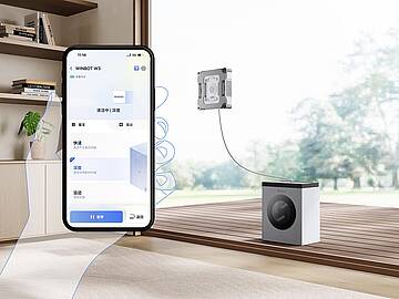 Fensterputzen war nie einfacher: die neuen WINBOT erledigen die Aufgabe völlig sebsttätig (Bild: ECOVACS)