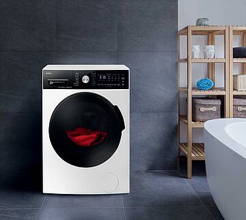 Top-Modell WA 484 091, 8 kg, SteamTouch, bürstenloser Motor (BLDC), 20 Programme, UV Licht, Add+ Funktion, Türverriegelungsanzeige, Kindersicherung, ECOBar Verbrauchsanzeige, AutoSensor Mengenautomatik, EEK A