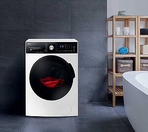 Top-Modell WA 484 091, 8 kg, SteamTouch, bürstenloser Motor (BLDC), 20 Programme, UV Licht, Add+ Funktion, Türverriegelungsanzeige, Kindersicherung, ECOBar Verbrauchsanzeige, AutoSensor Mengenautomatik, EEK A