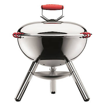 Bodum Fyrkat - ein kompakter Holzkohlegrill, der auch auf kleineren Terrassen und Balkonen Platz findet