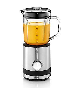 Der Kompaktmixer fasst wie auch der Wasserkocher 0,8 Liter