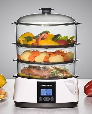 Der DGS 855 bietet unter anderem sechs Programme und eine Warmhaltefunktion