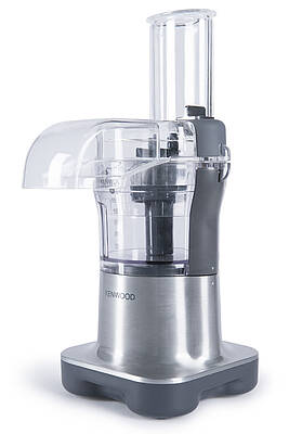 Das schneidige Doppeltalent FDM100 Multipro Micro von Kenwood ist Mini-Küchenmaschine und Zerkleinerer in einem