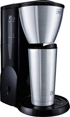 Die Kaffeemaschine Melitta Single 5 gibt es jetzt auch wahlweise mit Thermkanne und To-Go-Becher