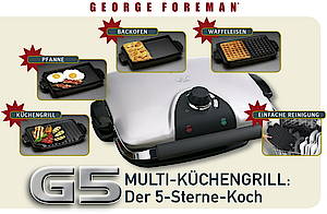Große und leistungsfähige Grillflächen zeichnen die neuen Glanzstücke der George Foreman Küchengrills aus
