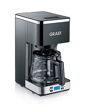Die Graef Filterkaffeemaschinen mit attraktiven LED Display lassen sich sehr einfach bedienen und programmieren