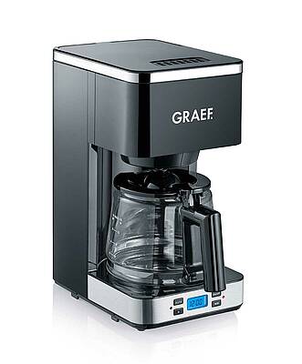Die Graef Filterkaffeemaschinen mit attraktiven LED Display lassen sich sehr einfach bedienen und programmieren