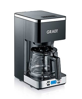 Die Graef Filterkaffeemaschinen mit attraktiven LED Display lassen sich sehr einfach bedienen und programmieren