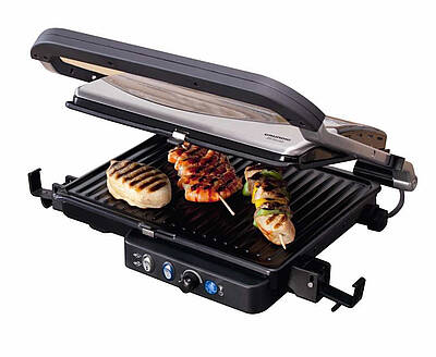 Mit den handlichen Kontaktgrills CG 7280 und CG 5040 von Grundig kann man auch den kleinsten Balkon zum gemeinsamen Grillen nutzen