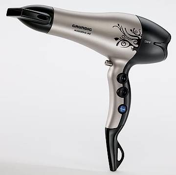 Mit 2.200 Watt Leistung arbeitet der Haartrockner (Fotos: Grundig)