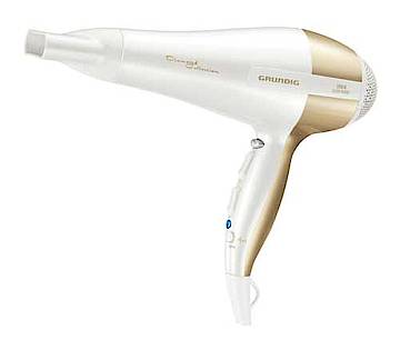 Sanfte Haarpflege für blondiertes Haar mit dem passenden Haartrockner. (Fotos: Grundig)