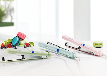 Für den individuellen Trend-Look hat Grundig feine Hair-Styling Spezialisten wie die Macaron „Straight & Curls“ Styler und den Curl Sensation Hair Styler HS 6430